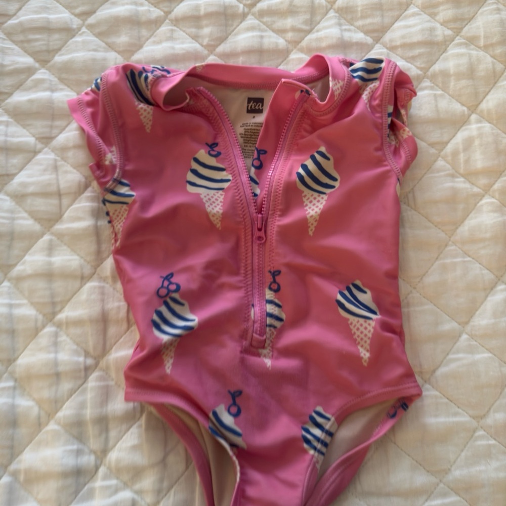 Tea Collection Pink Ice Cream Swimsuit